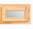 Деревянное окно для бани одинарного остекления 360x560x40 мм